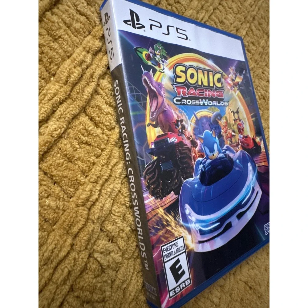 Sega Sonic Racing CrossWorlds PS5 One Size Blue Excellent Racing Game Disc